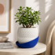 Modern Self-Watering 3D Printed Planter Pot | Indoor Decorative Plant Pot